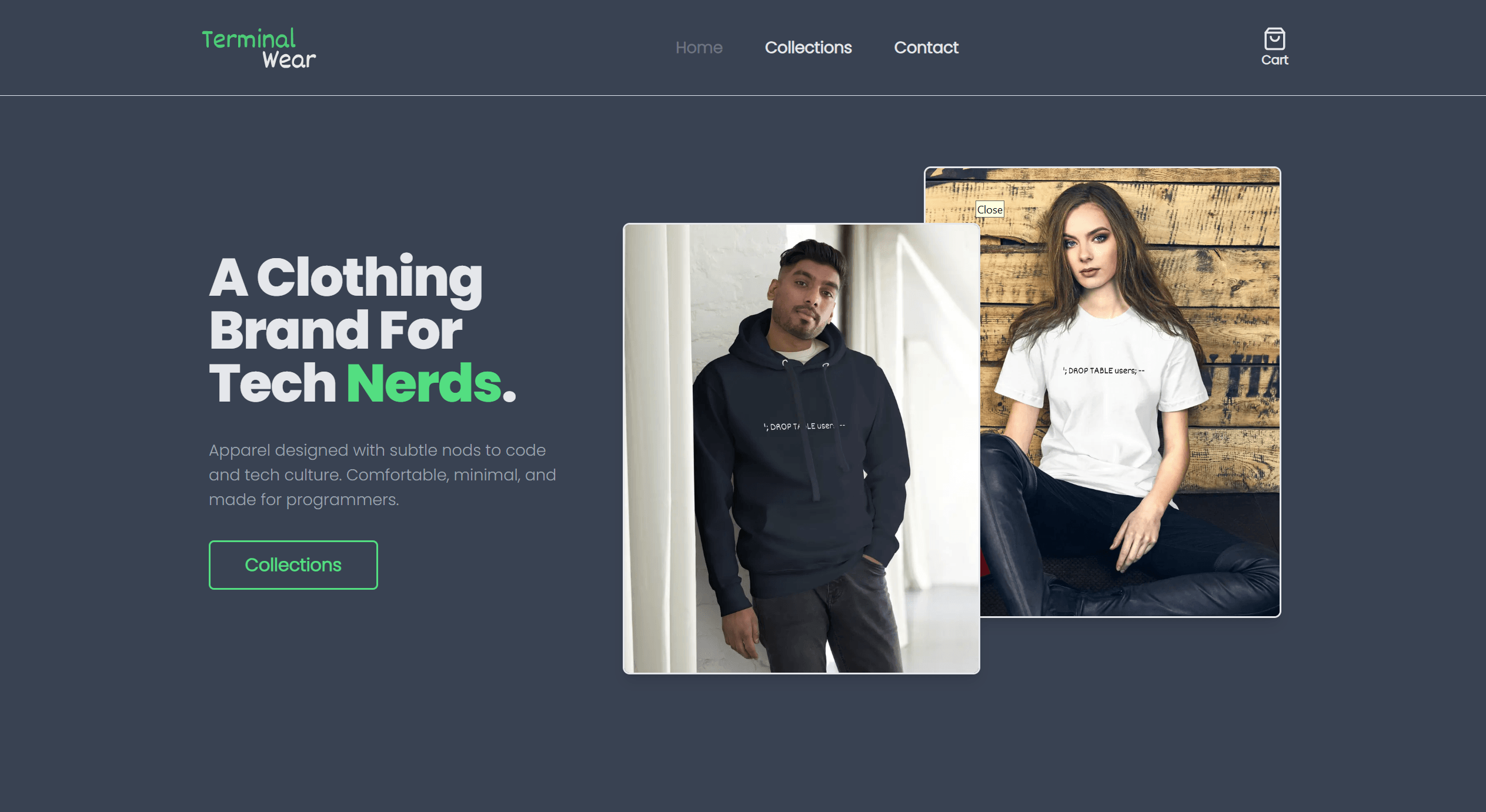 TerminalWear : E-commerce Template